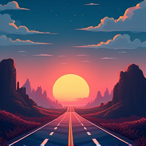 Open road