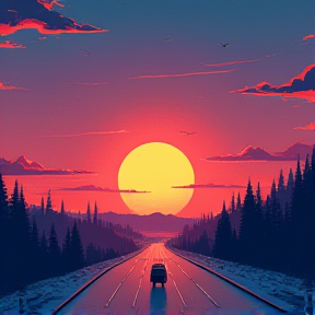 Open road