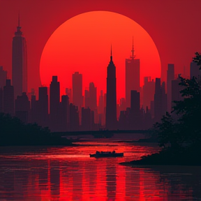 New York Turns Red