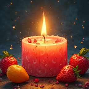 Funky Fruity Candle