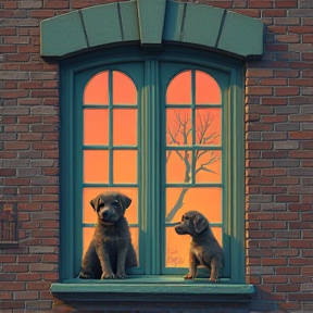 Puppies in the Window