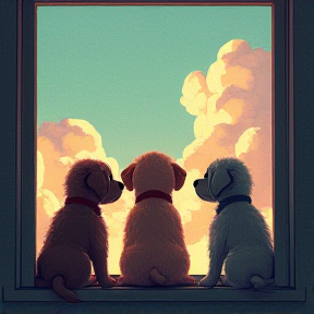 Puppies in the Window