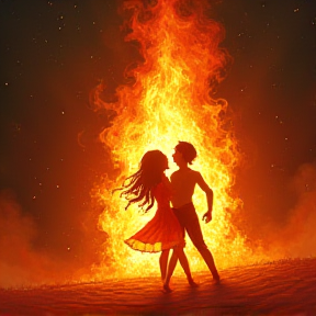 Fires dancing