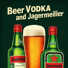 Bier, Vodka und Jägermeister 