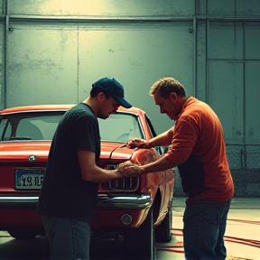 Three Generations in the Garage