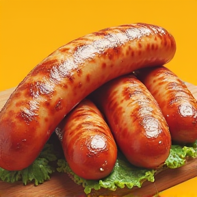 Bratwurst Ketchup Mayonnaise Pulver