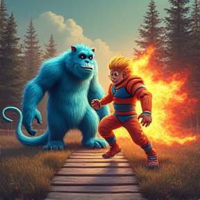 Sulley and Goku: Rise