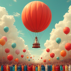 Luftballons aufblasen