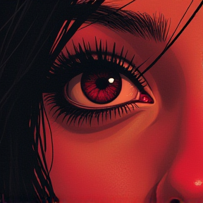 Crimson eyes