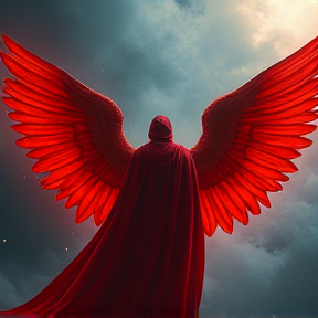 The Red Caped Angel