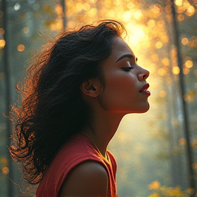 une fille qui chante