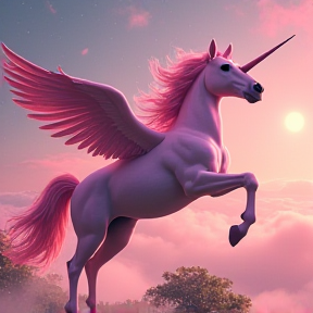 Pink Unicorn Flight