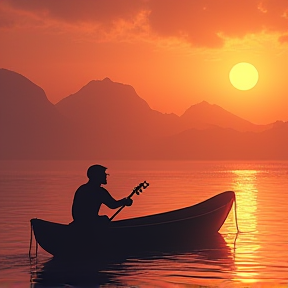 Sunset Serenade on the Backwater