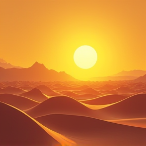 In the Desert's Golden Glow