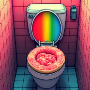 Skibidi Toilet Meat Rainbow