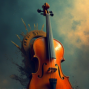 Violin Storm in the Night