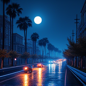 Moonlit Streets