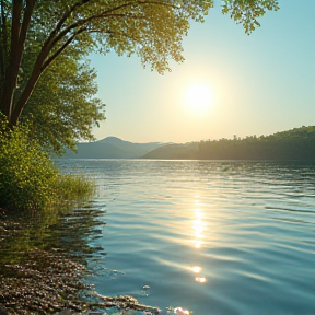 Sonnentag am See