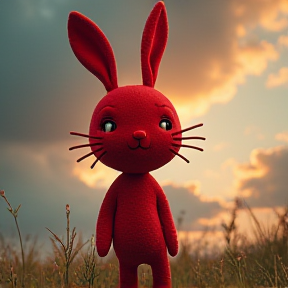 Red Bunny on top