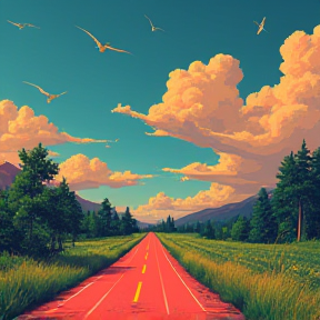 Open road