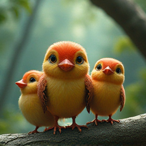 Three Little Burds (Manuk Akang)