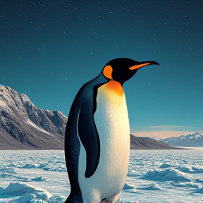 Penguin with One Foot