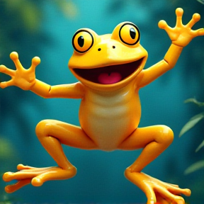 Jumping frog