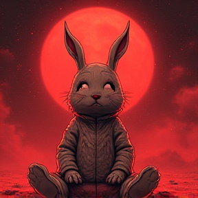 Red Bunny on top