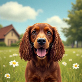 Teddy the Chocolate Brown Cocker Spaniel