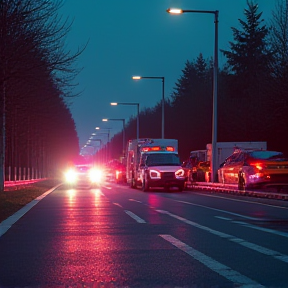 Kush auf der Autobahn