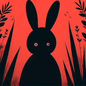 Black bunny 