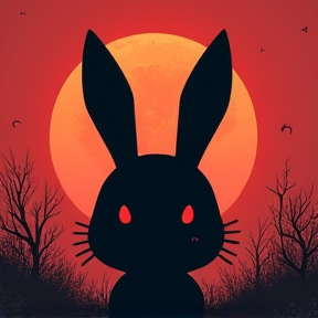 Black bunny 