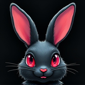 Black bunny 