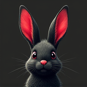 Black bunny 