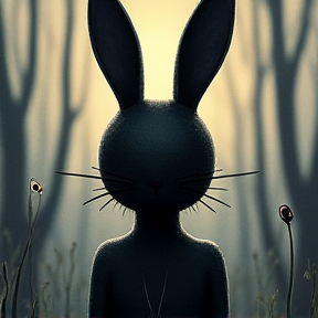 Black bunny 