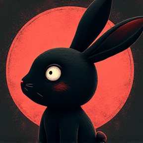 Black bunny 