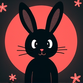 Black bunny 