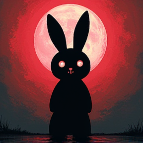 Black bunny 