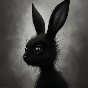 Black bunny 