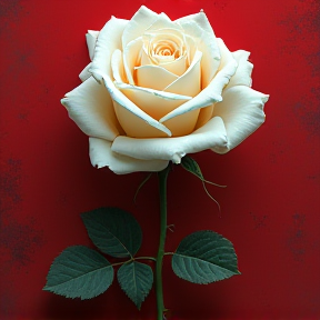 The bloody white rose