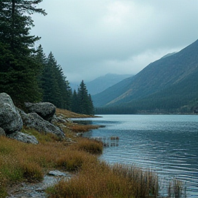 Walking to Blue Lake