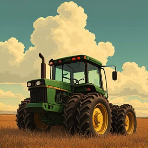 Tractor in Fields of Glory