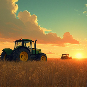 Tractor in Fields of Glory