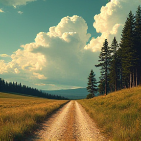 Dirt Road Over Highways