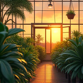 Greenhouse Sunsets