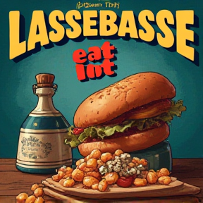 Lassebasse spiser masse