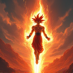 Flight of the Super Saiyan God