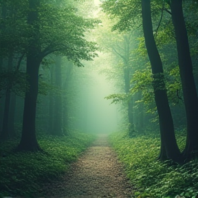 dreamy forest walk