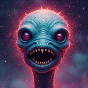 Happy monster alien