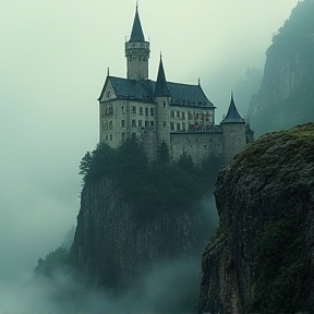 Alte Burg auf dem Felsen